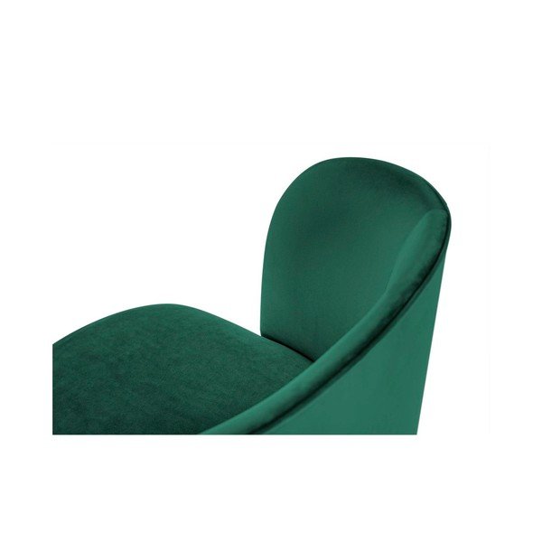 Butelkowozielone krzesło z aksamitnym obiciem Windsor & Co Sofas Aurora-image-3