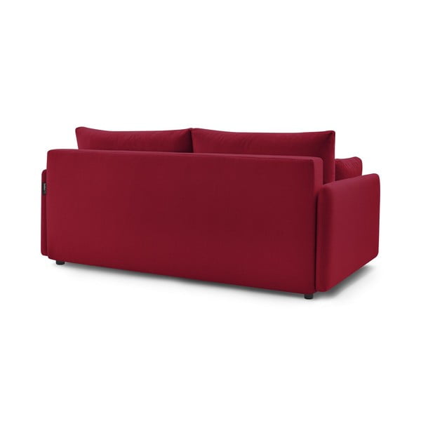 Bordowa rozkładana sofa 211 cm Marcel – Bobochic Paris-image-4