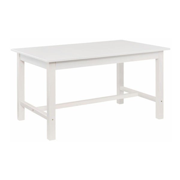 Biały stół do jadalni z drewna sosnowego Støraa Randy, 90x140 cm
