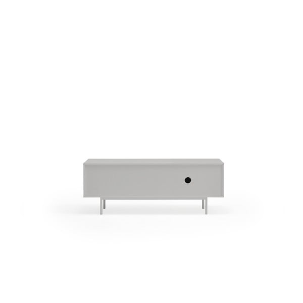 Szaro-naturalna szafka pod TV w dekorze dębu 140x52 cm Sierra – Teulat-image-4