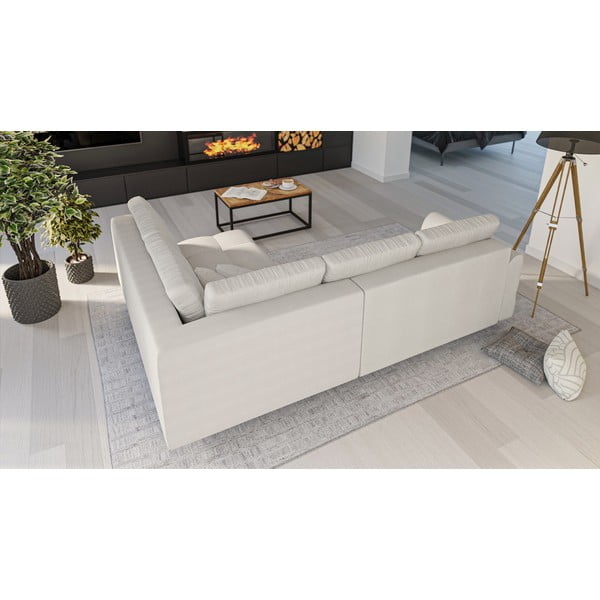 Kremowy narożnik (prawostronny) Ariella – Ropez-image-3