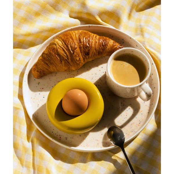 Beżowy porcelanowy talerz ø 25 cm Fika – ONA-image-1