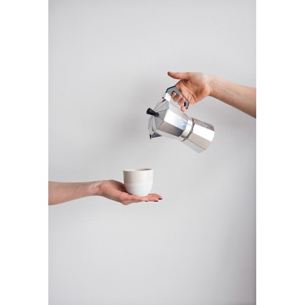 Różowo-biały kamionkowy kubek ÅOOMI Dust, 200 ml-image-2