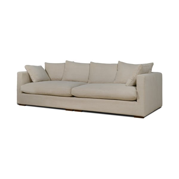 Beżowa sztruksowa sofa 266 cm Comfy – Scandic-image-2