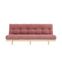 Różowa sztruksowa sofa 200 cm Lean – Karup Design