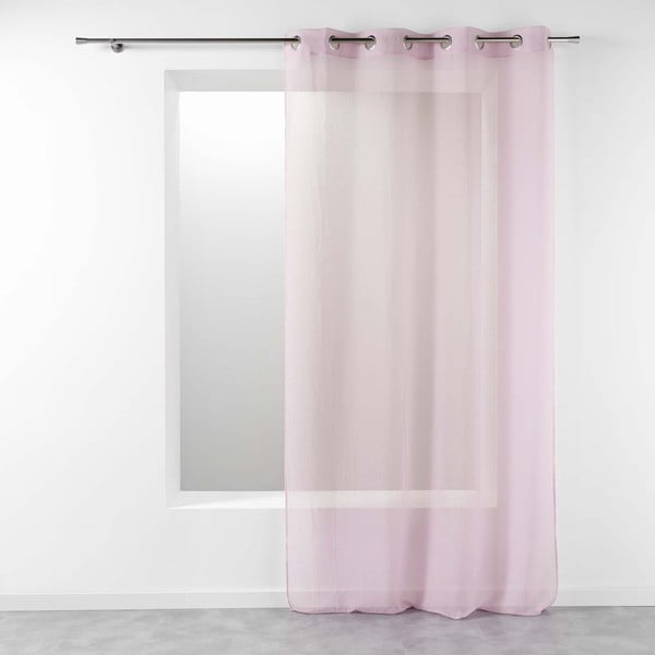 Różowa firanka 140x240 cm Telma – douceur d'intérieur