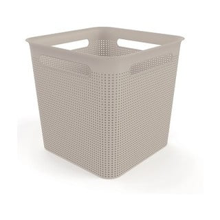 Beżowy koszyk z plastiku z recyklingu Brisen – Rotho