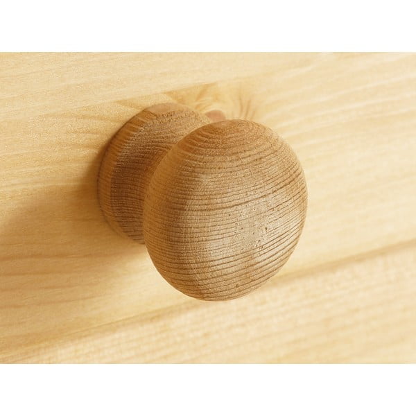 Witryna z litego drewna sosnowego w naturalnym kolorze 180x35 cm Lisa – Støraa-image-1