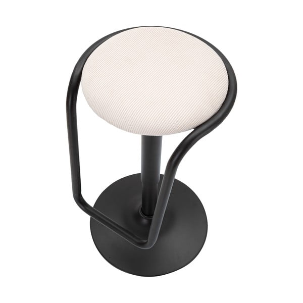Biały/czarny tapicerowany hoker z regulowaną wysokością (wysokość siedziska 61 cm) Destiny – Mauro Ferretti-image-4