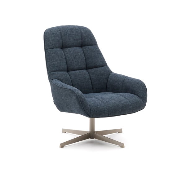 Szaroniebieski obrotowy fotel Jaspe – Kave Home