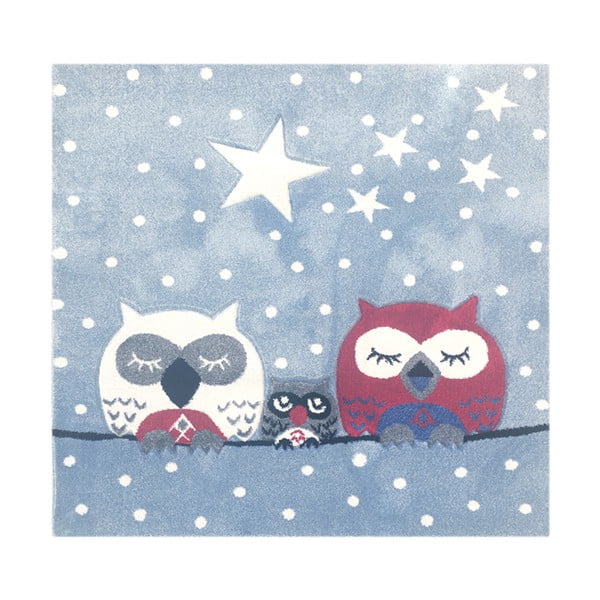 Dywan dziecięcy Happy Rugs Owl Family, 140x140 cm