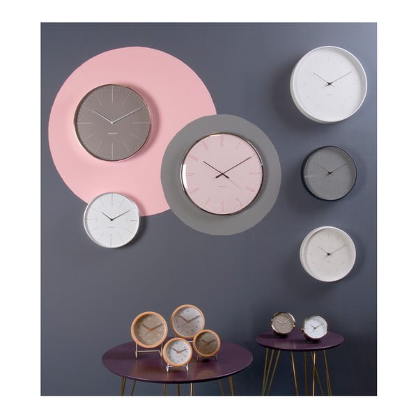 Biały zegar ścienny Karlsson Butterfly, Ø 27,5 cm-image-3