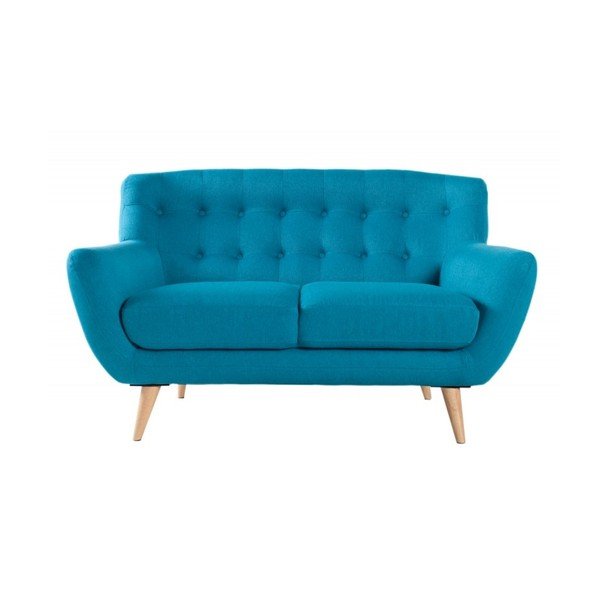 Niebieska sofa dwuosobowa SOB Button-image-2