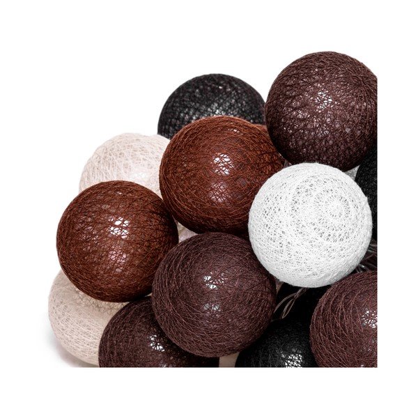 Brązowa girlanda świetlna z żarówkami LED LUKKA, 30 lampek-image-3