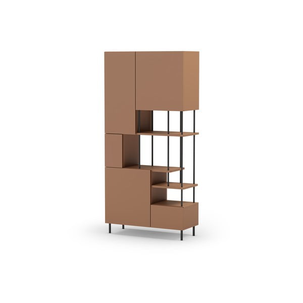 Ceglasty regał 84x175 cm Perla – Marckeric-image-2