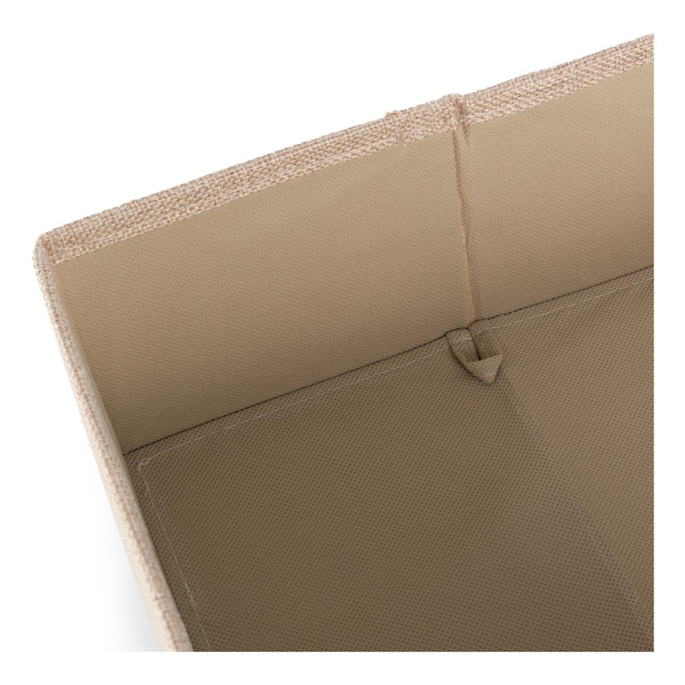 Beżowy tekstylny pojemnik 28x12x12 cm Sandy – Compactor (zdjęcie 7)