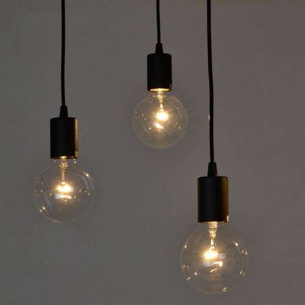 Czarna lampa wisząca Deveron, 8 żarówek-image-1