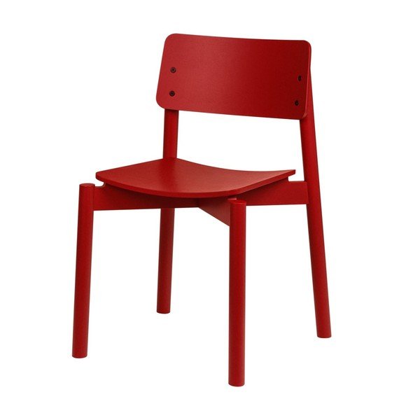 Czerwone krzesło sztaplowane Wem – noo.ma