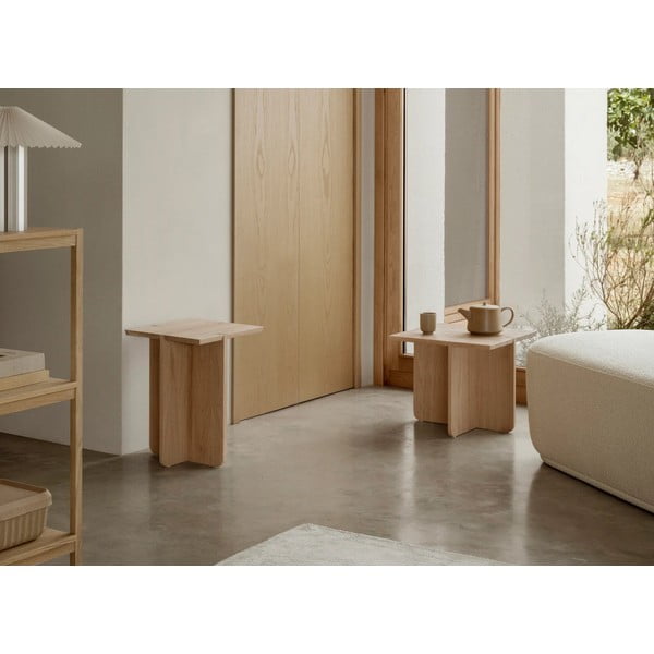 Stolik z litego drewna dębowego 45x45 cm Engawa – Blomus-image-4