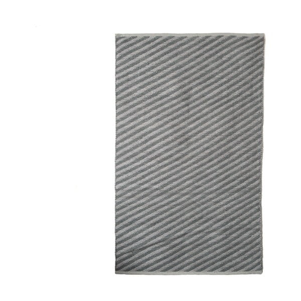 Szary dywan TJ Serra Diagonal Dark, 140x200 cm