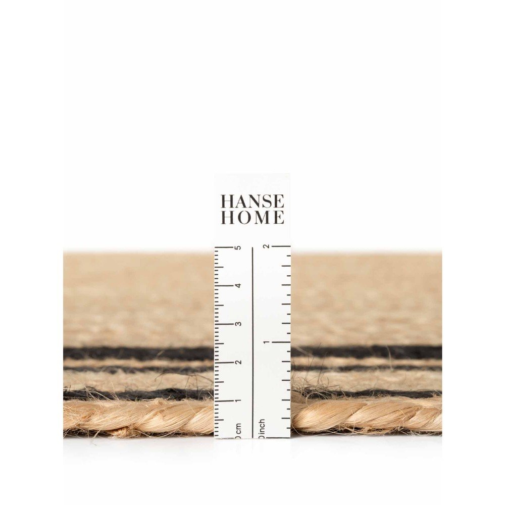 Czarno-naturalny ręcznie tkany dwustronny dywan z juty 70x200 cm Jutta – Hanse Home (zdjęcie 2)