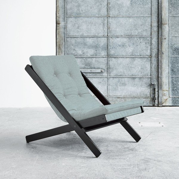 Fotel składany Karup Boogie Black/Sky Blue