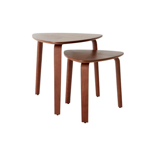 Stoliki zestaw 2 szt. w dekorze orzecha 55x56 cm Tulua – Jotex