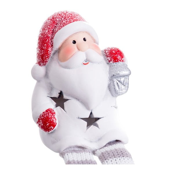 Czerwono-biała dekoracja świetlna ze świątecznym motywem Santa Claus – Casa Selección-image-1