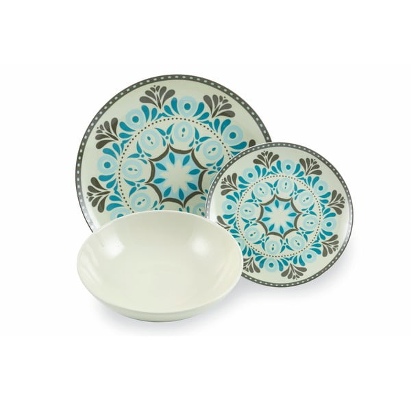 Porcelanowo-kamionkowy zestaw talerzy 18 szt. Cala Jondal – VDE Tivoli 1996-image-3