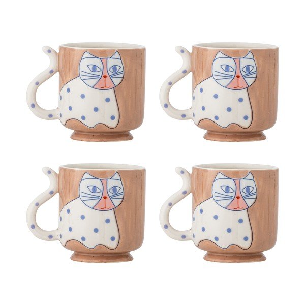 Jasnobrązowe kubki zestaw 4 szt. Missy – Bloomingville