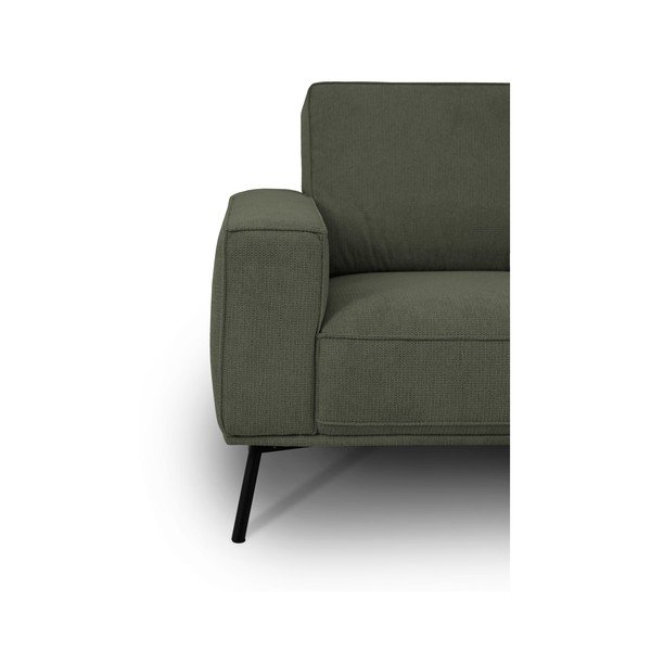 Ciemnozielony narożnik z tkaniny szenilowej (prawostronny/w kształcie litery L) Amsterdam – Scandic-image-4