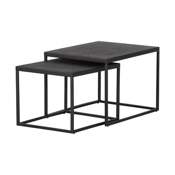 Zestaw 2 metalowych stolików WOOOD Febe