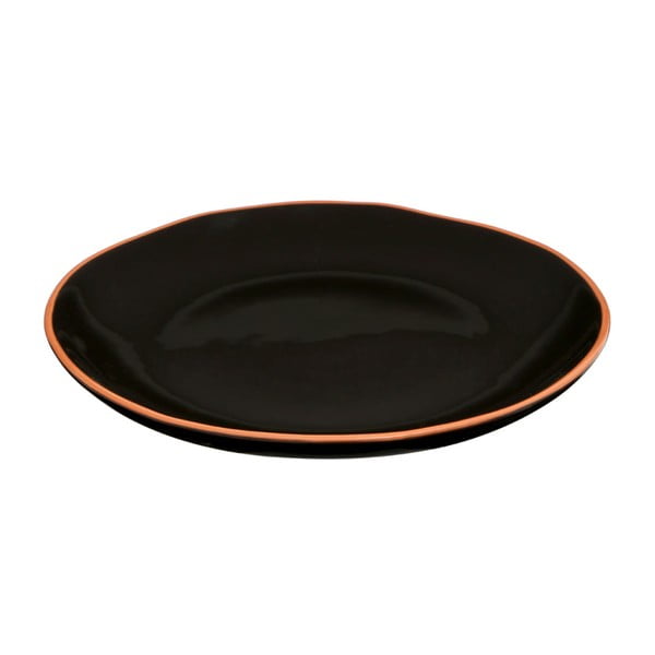 Czarny talerz z terakoty Premier Housewares, ⌀ 27,5 cm