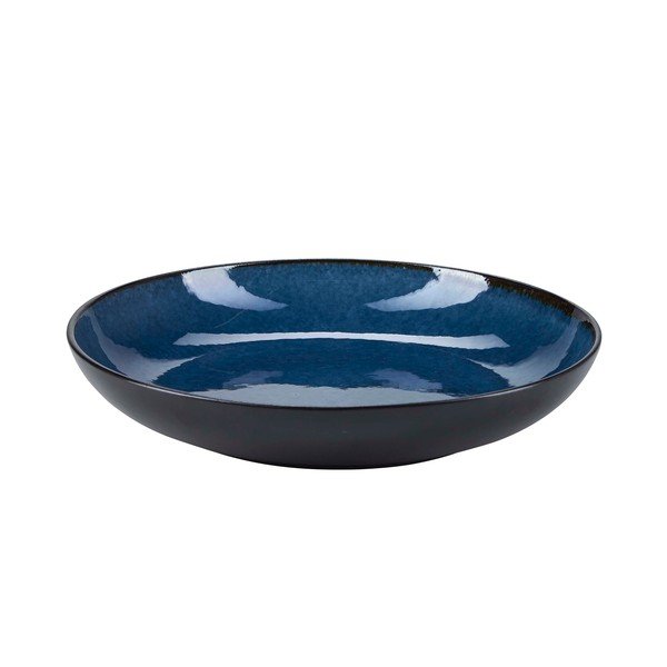 Niebieski kamionkowy talerz Bahne & CO Birch, ø 23,5 cm