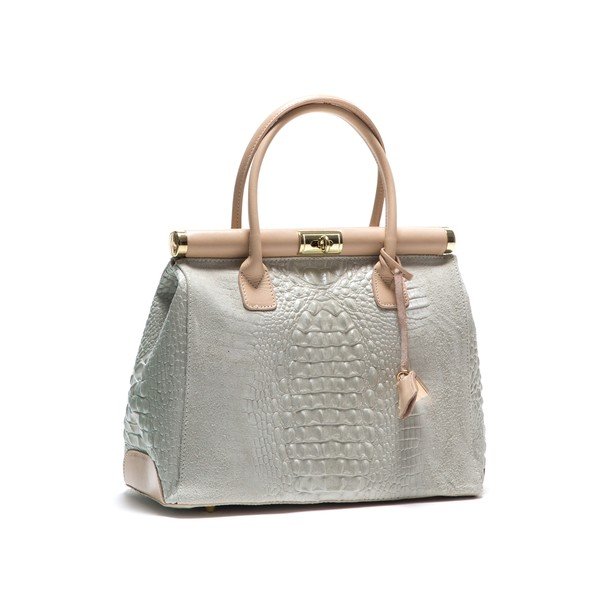 Skórzana torebka Anna Luchini 825 Beige-image-1