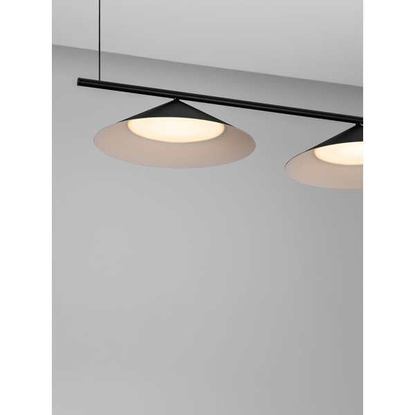 Aluminiowa lampa wisząca LED w kolorze matowej czerni Lui – Nova Luce-image-2