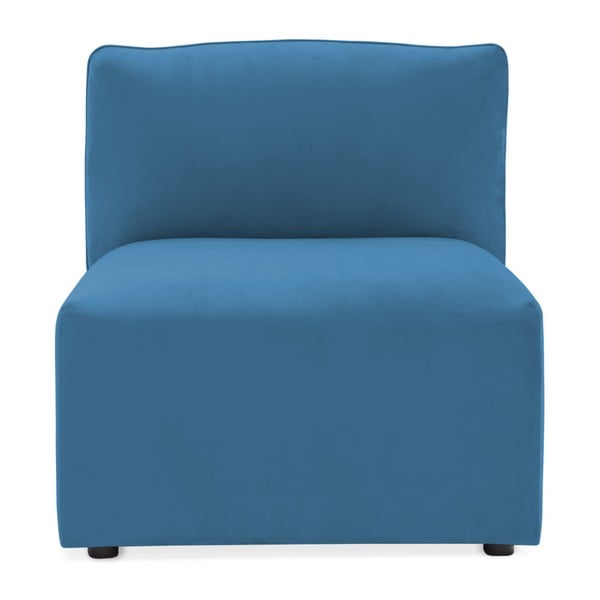 Niebieski środkowy moduł sofy Vivonita Velvet Cube
