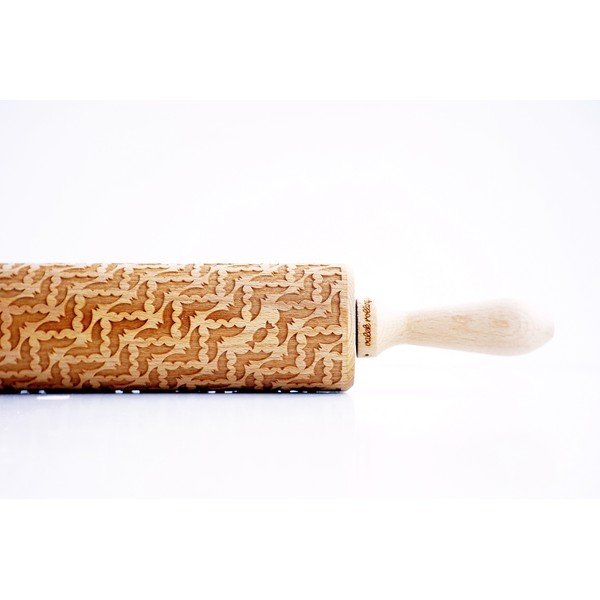 Drewniany grawerowany wałek do ciasta Valek Bats-image-1