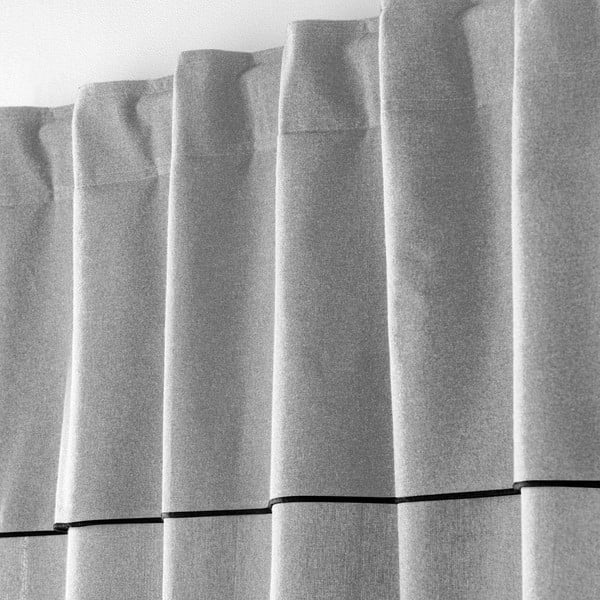 Jasnoszara zasłona 140x240 cm Mistraline – douceur d'intérieur-image-1