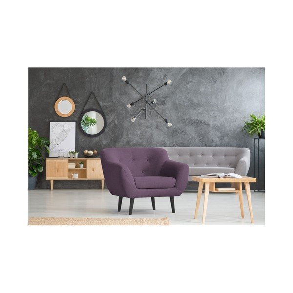 Fioletowy fotel Mazzini Sofas Piemont-image-4