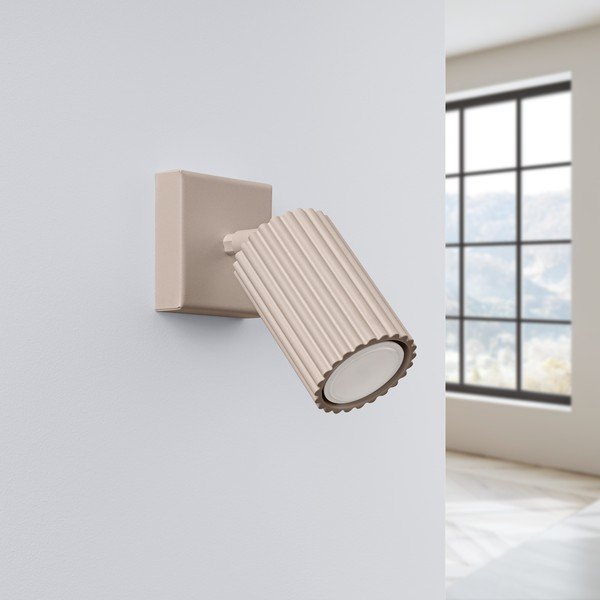 Szarobrązowa metalowa lampa punktowa 8x16 cm Gleam – Sollux-image-2