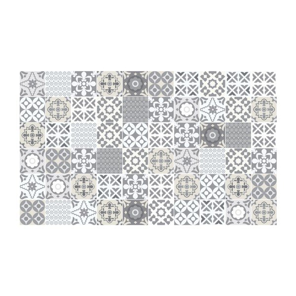 Zestaw 60 naklejek ściennych Ambiance Wall Decal Tiles Artistic Shade of Grey, 20x20 cm-image-2