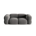 Szara aksamitna sofa 210 cm Loretto – Cosmopolitan Design