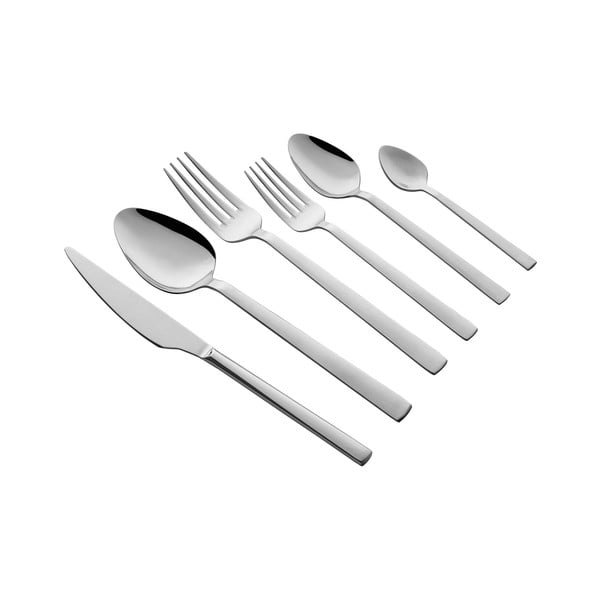 Sztućce ze stali nierdzewnej w kolorze srebra 36 szt. – Hermia