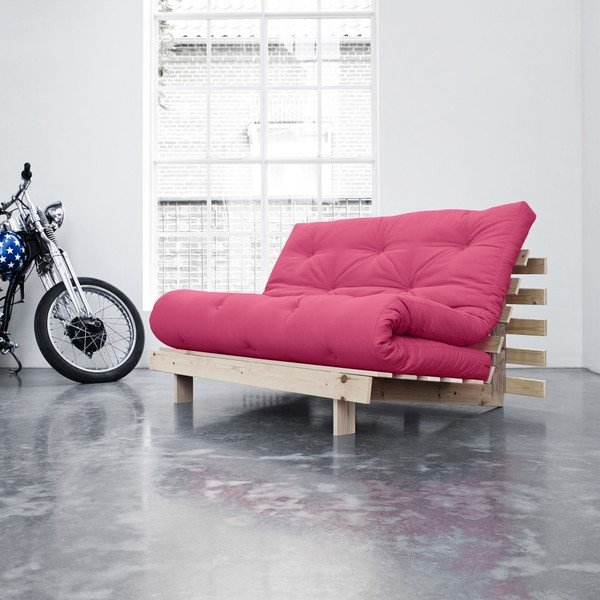 Sofa rozkładana Karup Roots Raw/Magenta-image-2