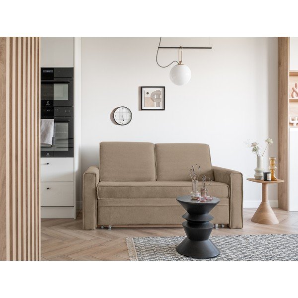 Beżowa rozkładana sofa 168 cm Lucky Lucy – Miuform-image-1