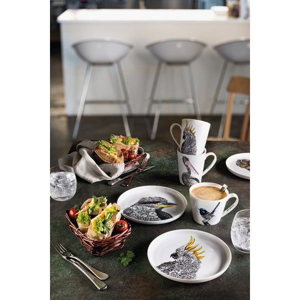 Biały porcelanowy talerz Maxwell & Williams Marini Ferlazzo Owl, ø 20 cm-image-1