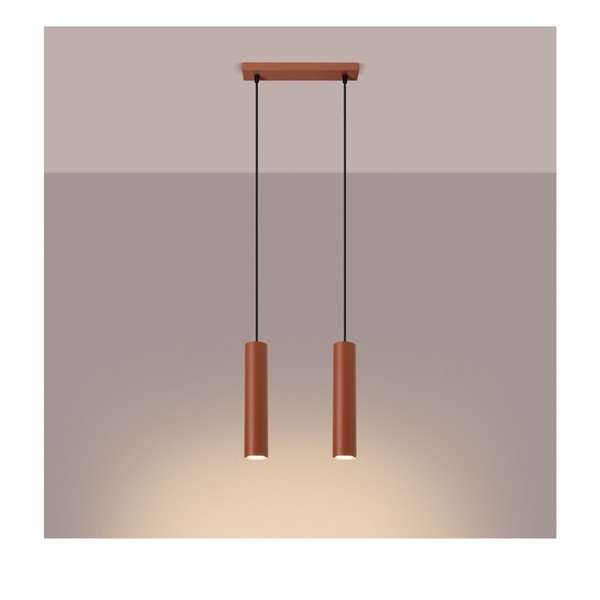 Ceglasta lampa wisząca Castro – Sollux-image-1