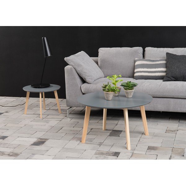 Szary stolik Actona Molina, ⌀ 50 cm-image-1