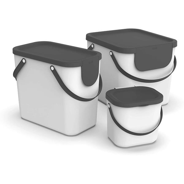 Biały pojemnik na odpadki organiczne 6 L Albula – Rotho-image-3